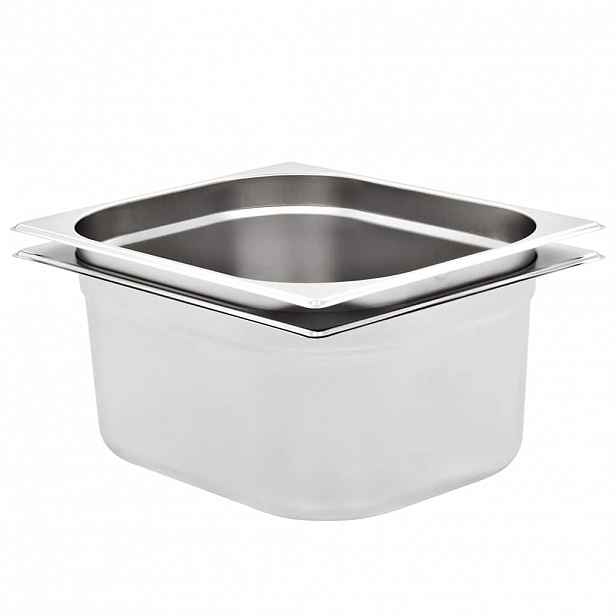 vidaXL Gastronádoby 2 ks GN 1/2 150 mm nerezová ocel