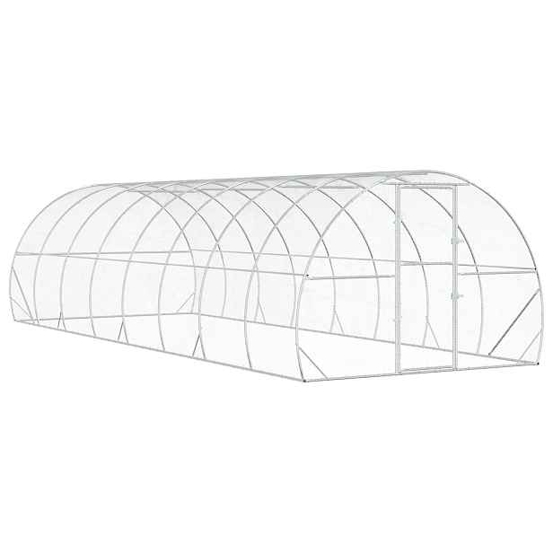 vidaXL Kuřecí kurník Stříbrná 800 x 300 x 200 cm Pozinkovaná ocel
