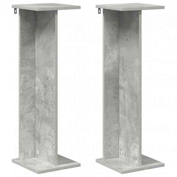 vidaXL Stojan na rostliny 2 ks Betonově šedá 25 x 25,5 x 80,5 cm