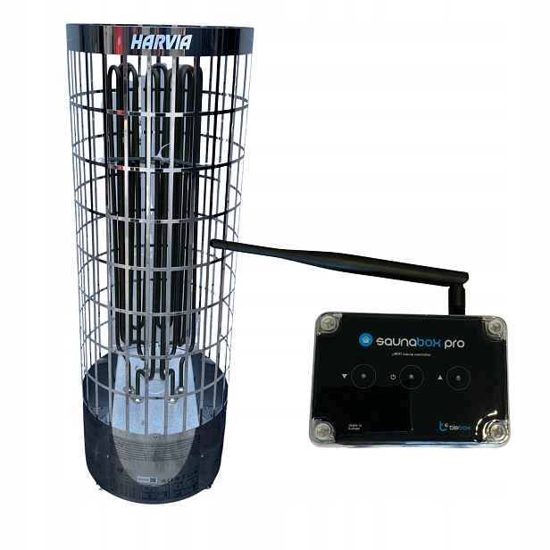 Kamna Harvia PC90E 9 kW WiFi ovladač SaunaBox PRO|Sada 9 kW