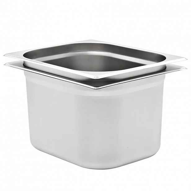 vidaXL Gastronádoby 2 ks GN 1/2 200 mm nerezová ocel