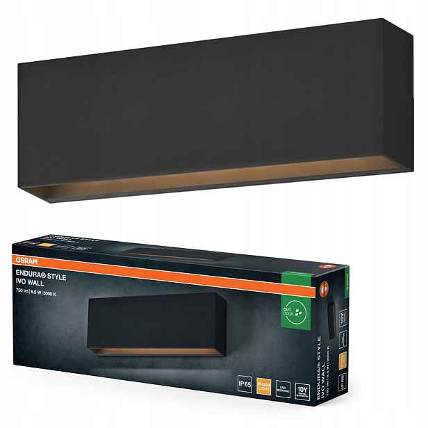 Zahradní nástěnné svítidlo Venkovní fasádní Led lampa 6.5W 400lm 3000K IP65