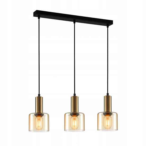 Závěsná lampa Italux Santia moderní měděná