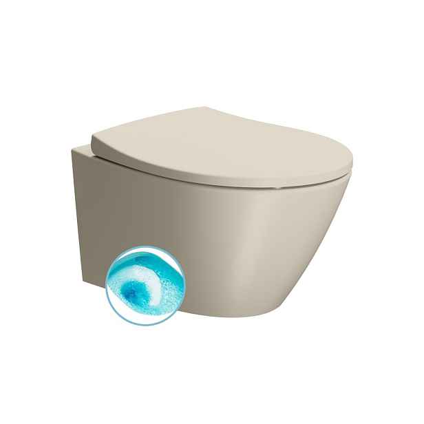 GSI MODO závěsná WC mísa, Swirlflush, 37x52cm, creta dual-mat