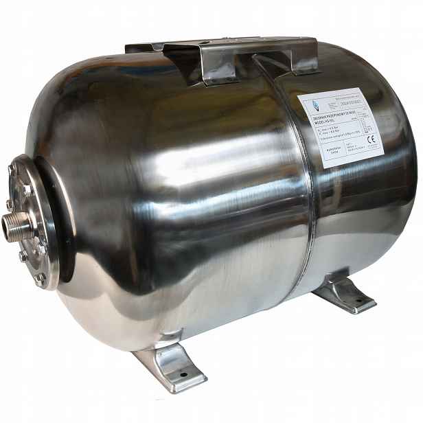 Hydroforová Nádrž Z Oceli 50L Inox S Membrána Epdm 8 barů Pro Domácnost