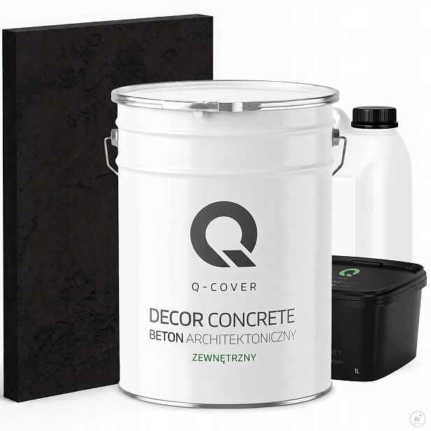 Architektonický Beton Venkovní Set Černá Ral 9005 19kg Komplet 10m2