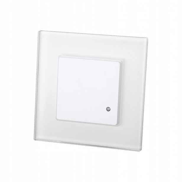 Mikrovlnný nástěnný podomítkový senzor pohybu, bílý, 1200W/300W, V-