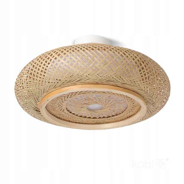 Stropní svítidlo boho bambusová pletená 3xE27 60W Boho Bulii S Kobi