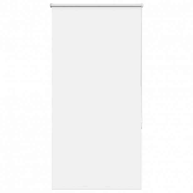 vidaXL Roleta zatemňovací bílá 75x130 cm šířka látky 70,7 cm polyester