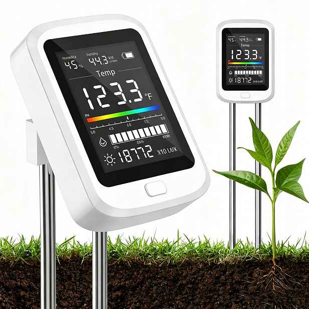 Kyseloměr Měřič Tester Zahradní Půdy Ph Vlhkosti Teploty