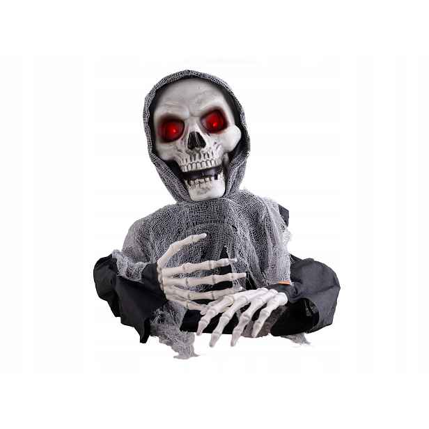 Stojící dekorace Zombie na Halloween 60 cm Kostra Kostlivec