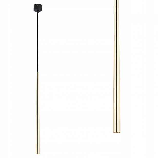 Závěsná lampa Piano Gold zlatá, jednoduchý rampouch pro G9 Tk Lighting