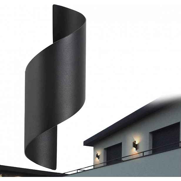 Led Nástěnné Svítidlo Moderní Nástěnná Lampa Spiner Led Černá 10W