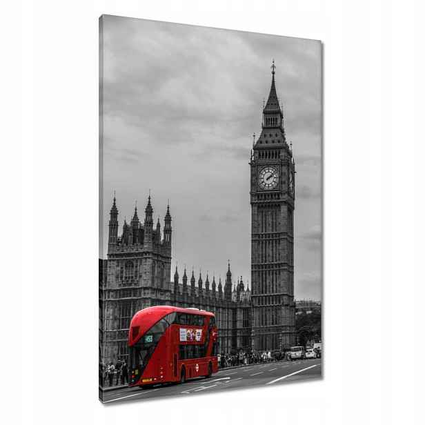 Obrazy 60x90 Londýn Červený autobus