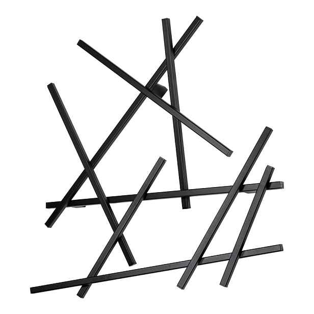 Černý kovový nástěnný věšák 79 cm Matches – Spinder Design