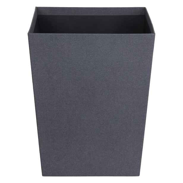 Černý kancelářský odpadkový koš Sofia Canvas Paper Laminate – Bigso
