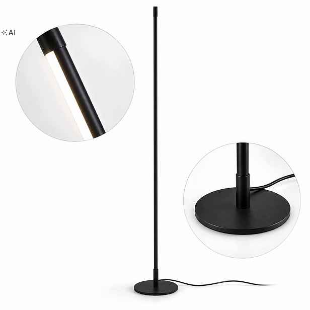 Podlahová lampa do obývacího pokoje, stmívatelná Led, 3000K, paměťová funkce