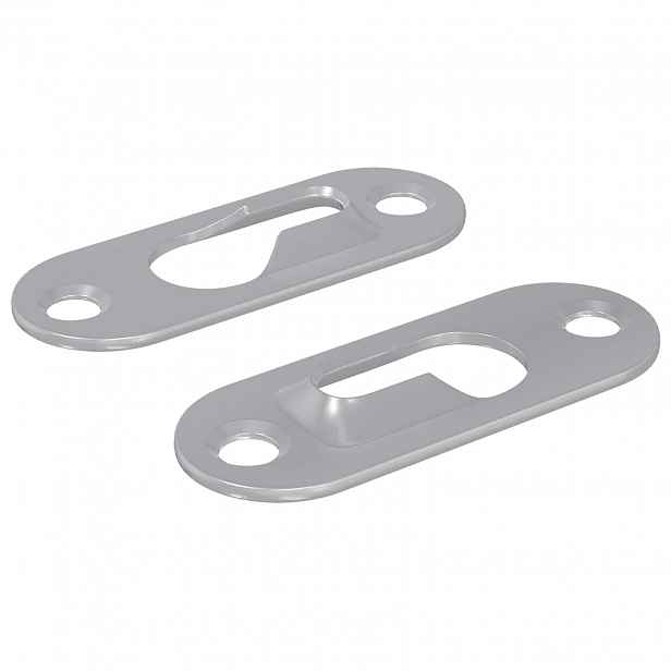 vidaXL Klíčový závěs 2 ks Stříbrná 45 x 16 x 3.5 mm Železo