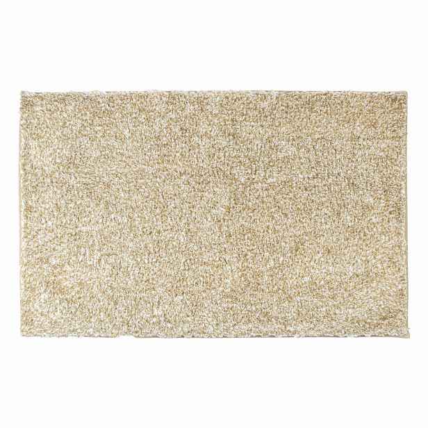 Koupelnová předložka 79x52 cm,  bílá/béžová, polyester, AWD INTERIOR 2151