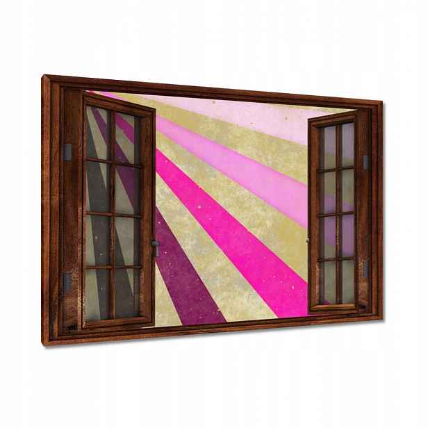 Obrazy 120x80 Fialové pruhy