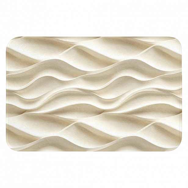 OnlyWow WC PŘEDLOŽKA Linie - Vlnité - Krémové 60x40 cm