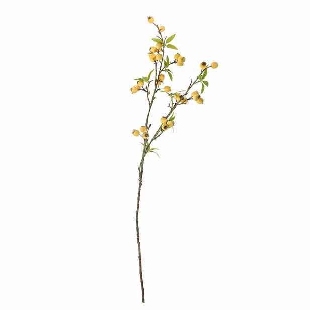 Umělá květina výška 84 cm HAWTHORN Bloomingville - žlutá
