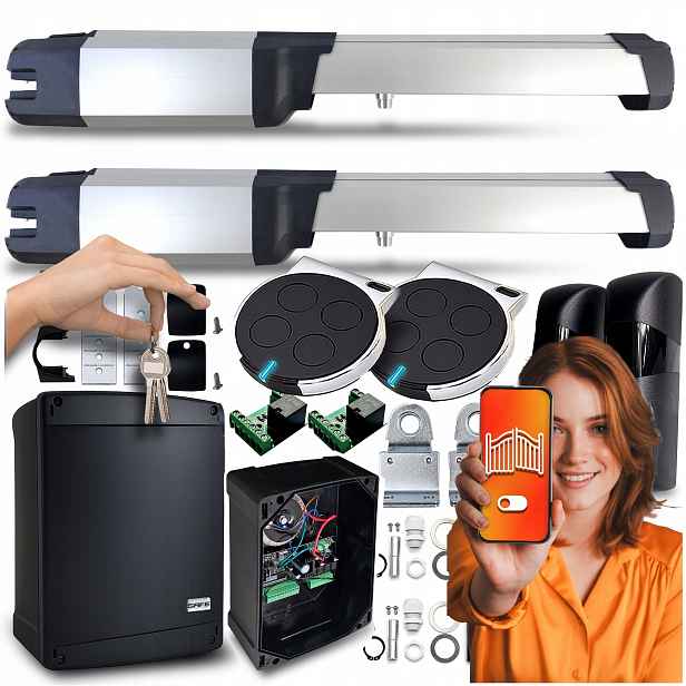 Bft A25 Phobos Komplet pohon dvoukřídlé brány Wifi Safe S24I pohony
