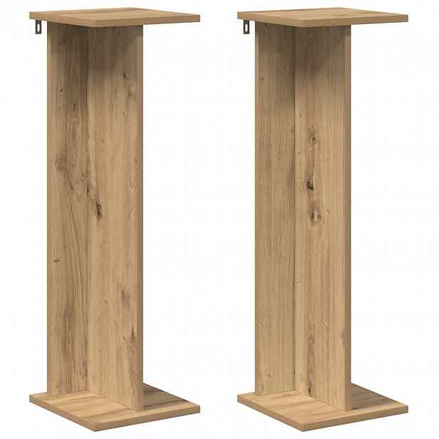 vidaXL Stojan na rostliny 2 ks Dub artisan 25 x 25,5 x 80,5 cm