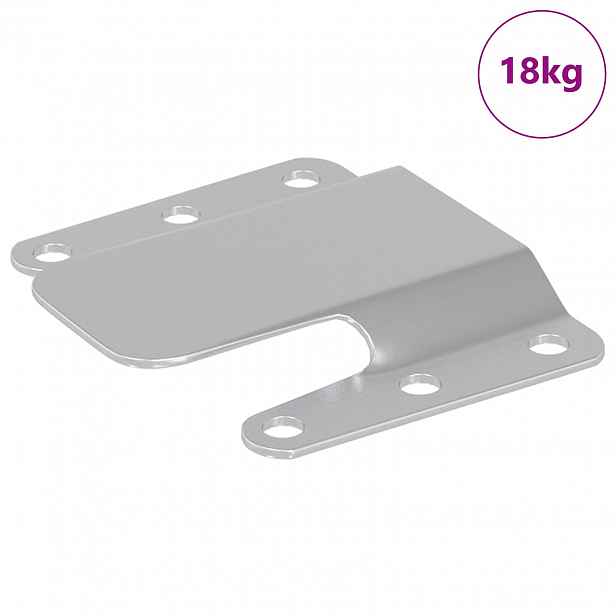 vidaXL Stropní držák 419 Stříbrná 75 x 66 x 1,4 mm Ocel