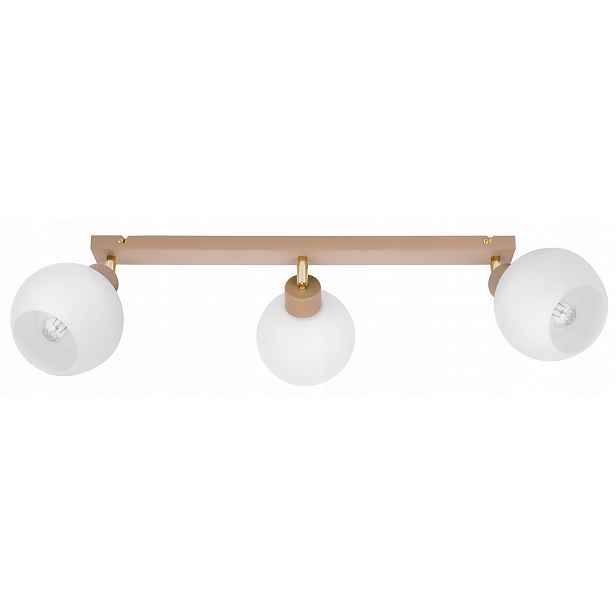 Závěsná Stropní Lampa Stropní Svítidlo Lustr Ruch 3x E27 Kašmír béžová stínidlo Kula