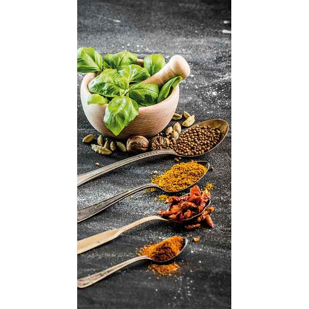 Obraz na plátně Koření s bazalkou, 20x40 cm
