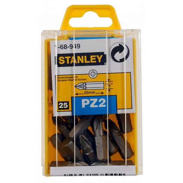 Stanley - Sada bitů PZ2, 25 ks 1-68-949