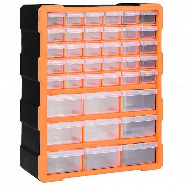 vidaXL Organizér s 39 zásuvkami 38 x 16 x 47 cm