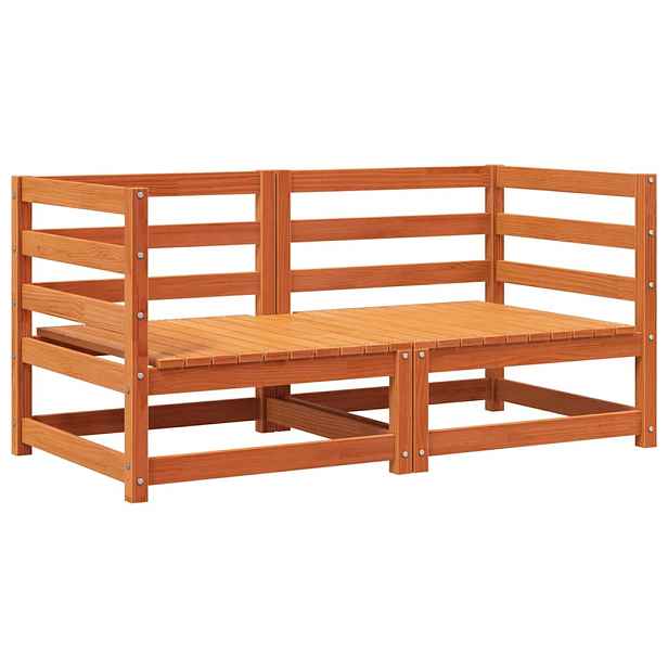 vidaXL Zahradní pohovky rohové 2 ks voskově hnědé 70x70x67 cm borovice