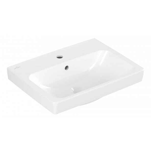 Villeroy & Boch Architectura - Umyvadlo 55x42 cm, s přepadem, otvor pro baterii, alpská bílá 4A875501