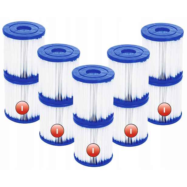 10 x Filtr Bazénového Čerpadla Bestway Filtry Filtrační Vložka 58093 Typ I