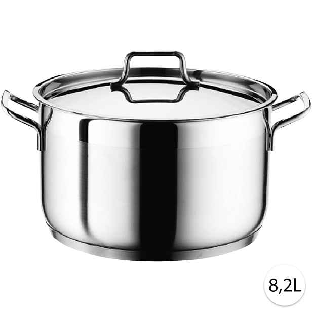 Hascevher Nerezový hrnec s poklicí 8,2L, 12819