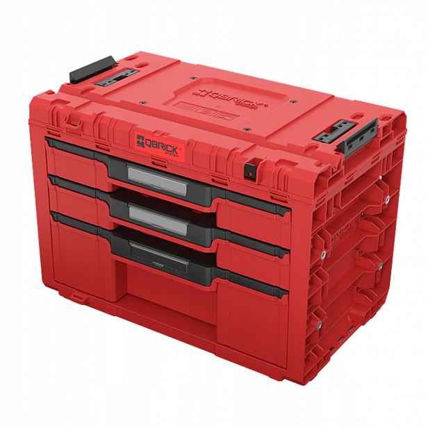 Qbrick System Prime DRAWER3 Toolbox Expert RedUltra Hd Kufr na nářadí