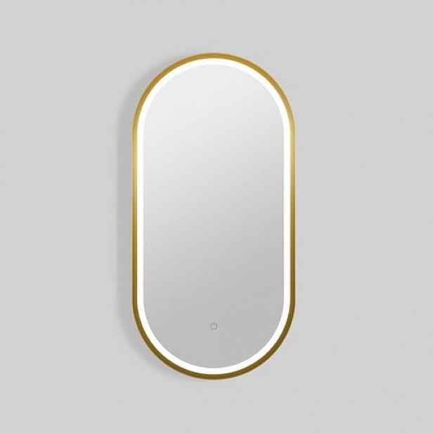 Zrcadlo se senzorem SAT Aurum 40x80 cm broušené zlato SATZAUR4080BZ