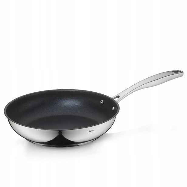 Nerezová pánev s nepřilnavým povrchem, 24 cm