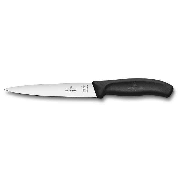 Nůž na filety Victorinox Swiss Classic 16 cm, flexibilní, černý
