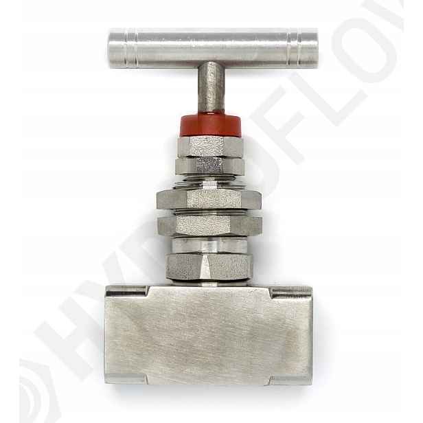 Panelový jehlový ventil Gw 1/2 Kv0,4 400bar SS316 přesný nerezový
