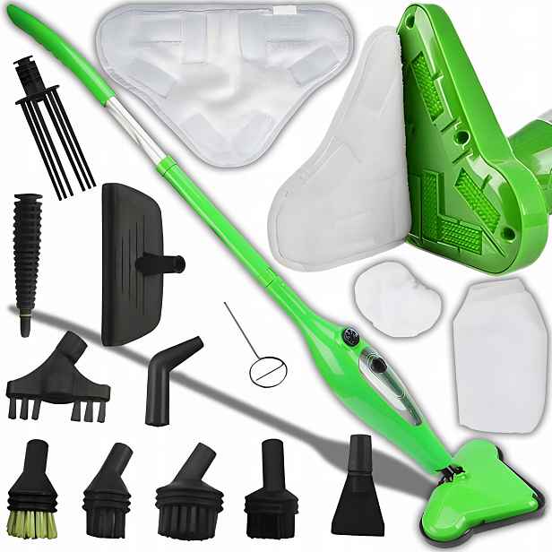 Parní Mop Multi Parní Čistič 1300W Multifunkční Napařovač Akcesoria 12v1