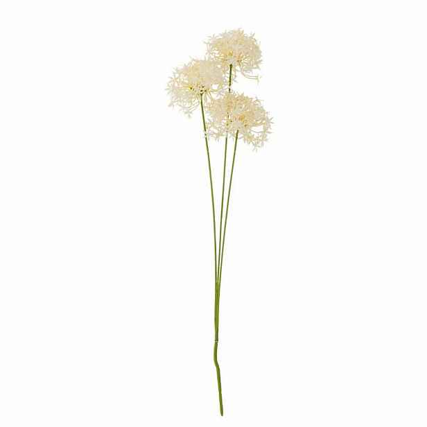 Umělá květina výška 63,5 cm ALLIUM Bloomingville - bílá