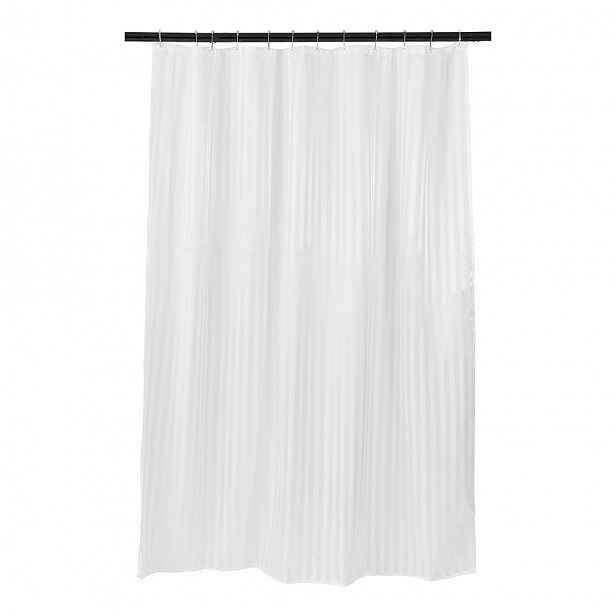 Butlers WET WET WET Sprchový závěs pruhy - bílá