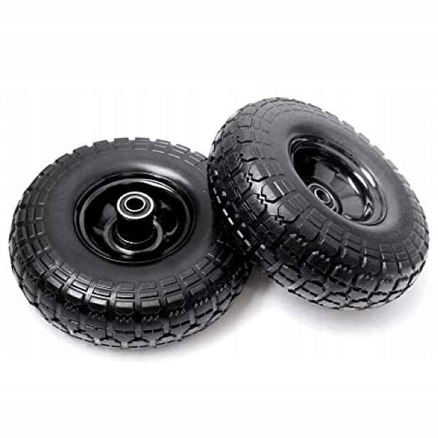 Gumová kolečka pro kolečko Relaxdays 3.50-4 26 cm, osa 16 mm, pneumatická