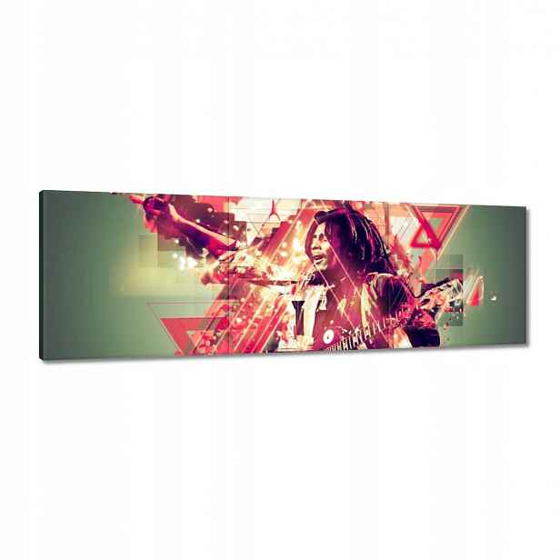 Obrazy 120x40 Bob Marley Reggae kytara