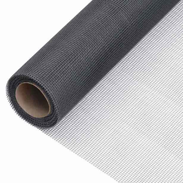 vidaXL Síť proti hmyzu sklolaminát 100 x 2000 cm šedá