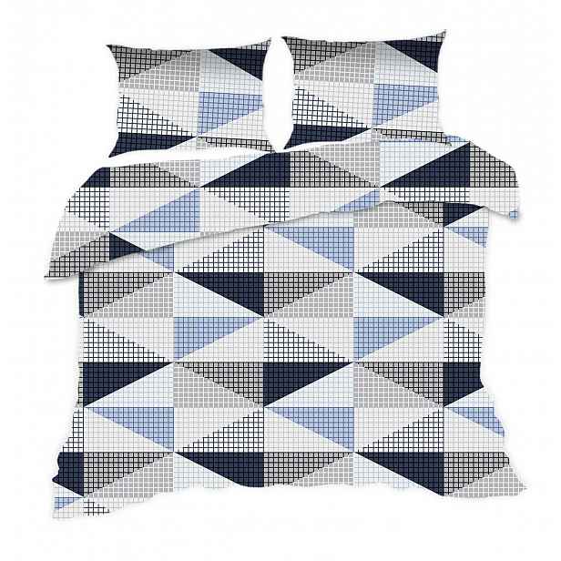 Povlečení 160x200 geometrie modrá Classic