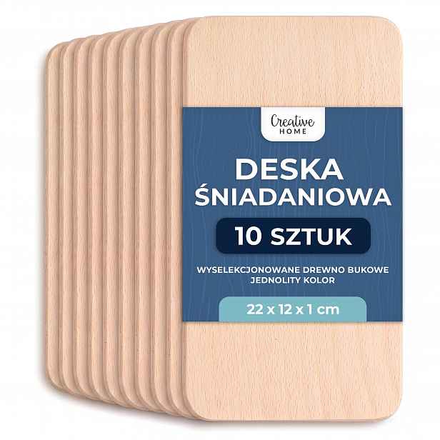 Sada prkének na krájení a servírování sýrů a uzenin, snídaňové prkénko 10 Ks
